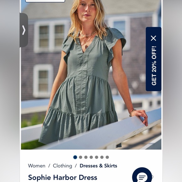 Vineyard Vines Green Sophia Harbor Dress - Picture 5 of 5